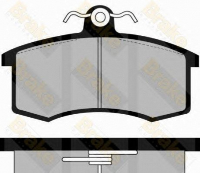 BRAKE ENGINEERING pa481 -  Комплект тормозных колодок, дисковый тормоз